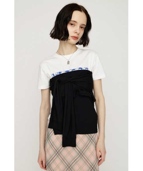 SLY(スライ)の「MANY WAY TUBE TOP メニ-ウェイチューブトップ 春服 夏服(チューブトップ・レディース・ブラック/杢グレー・FREE)」の3枚目の写真