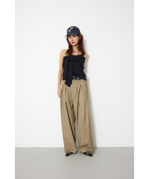 SLY(スライ)の「MANY WAY TUBE TOP メニ-ウェイチューブトップ 春服 夏服(チューブトップ・レディース・ブラック/杢グレー・FREE)」の22枚目の写真