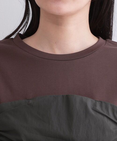 OPAQUE.CLIP(オペークドットクリップ)の「ビスチェドッキングカットソー【洗濯機OK】(Tシャツ/カットソー・レディース・ホワイト系5/ブラウン系その他5/チャコール・38/42/40)」の6枚目の写真