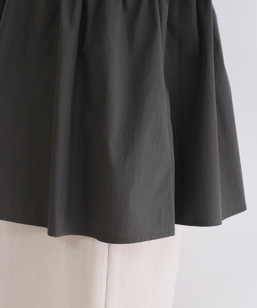 OPAQUE.CLIP(オペークドットクリップ)の「ビスチェドッキングカットソー【洗濯機OK】(Tシャツ/カットソー・レディース・ホワイト系5/ブラウン系その他5/チャコール・38/42/40)」の9枚目の写真