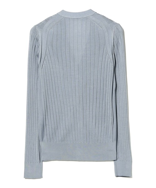 Demi-Luxe BEAMS(デミルクス ビームス)の「SLOANE / 18ゲージ シルク Vネック カーディガン(ニット/セーター・レディース・サックスブルー/ブラック・1/2)」の18枚目の写真