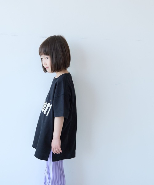 LOWRYS FARM(ローリーズファーム)の「PCショートTEE 683685(Tシャツ/カットソー・キッズ・オフホワイト/ブラック/グレー・110cm/150cm/140cm/130cm/120cm)」の12枚目の写真