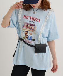 w closet | 【4色展開】ロゴレースビッグT 夏服(Tシャツ/カットソー)