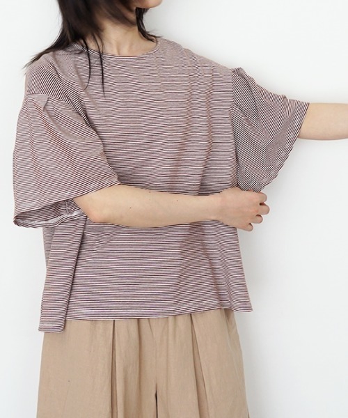 オオカミとフクロウ(オオカミとフクロウ)の「オオカミとモリーヌの想い出“カットソー”(Tシャツ/カットソー・レディース・ブラウン系その他/グレー系その他・FREE)」の4枚目の写真