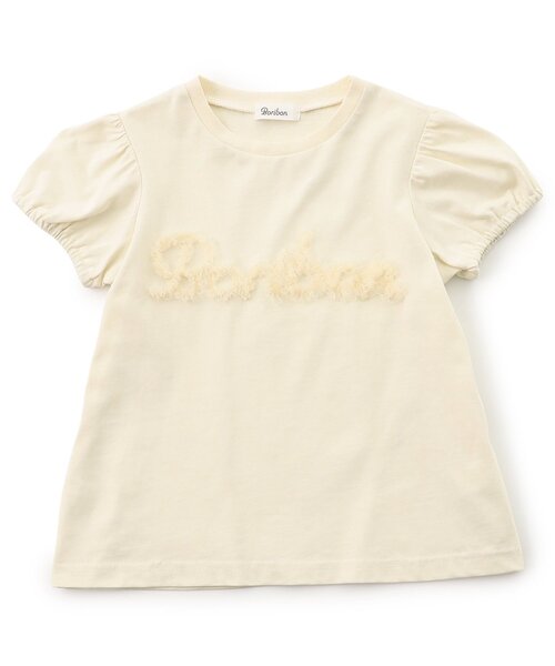 Boribon(ボリボン)の「チュールロゴ半袖Tシャツ(Tシャツ/カットソー・キッズ・チャコール/アイボリー・80/90/100/110/120)」の8枚目の写真