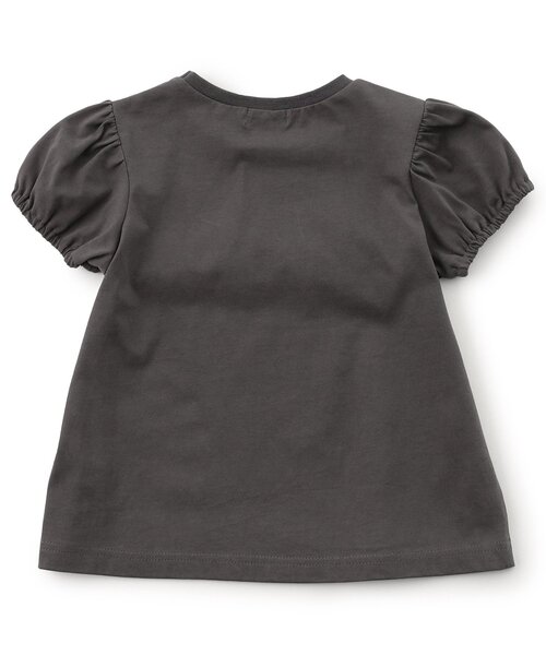 Boribon(ボリボン)の「チュールロゴ半袖Tシャツ(Tシャツ/カットソー・キッズ・チャコール/アイボリー・80/90/100/110/120)」の9枚目の写真