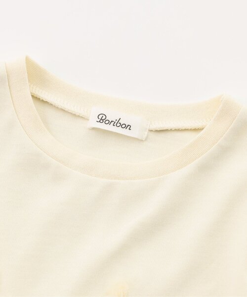 Boribon(ボリボン)の「チュールロゴ半袖Tシャツ(Tシャツ/カットソー・キッズ・チャコール/アイボリー・80/90/100/110/120)」の11枚目の写真