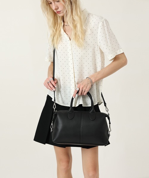 style code(スタイルコード)の「ZOZO限定【STYLE CODE/スタイルコード】2WAY ミニボストンバッグ(ボストンバッグ・レディース・ブラック/ブラウン・FREE)」の14枚目の写真