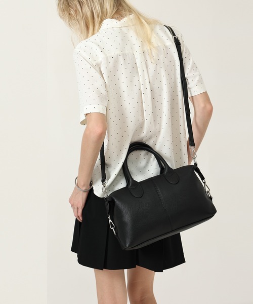 style code(スタイルコード)の「ZOZO限定【STYLE CODE/スタイルコード】2WAY ミニボストンバッグ(ボストンバッグ・レディース・ブラック/ブラウン・FREE)」の7枚目の写真
