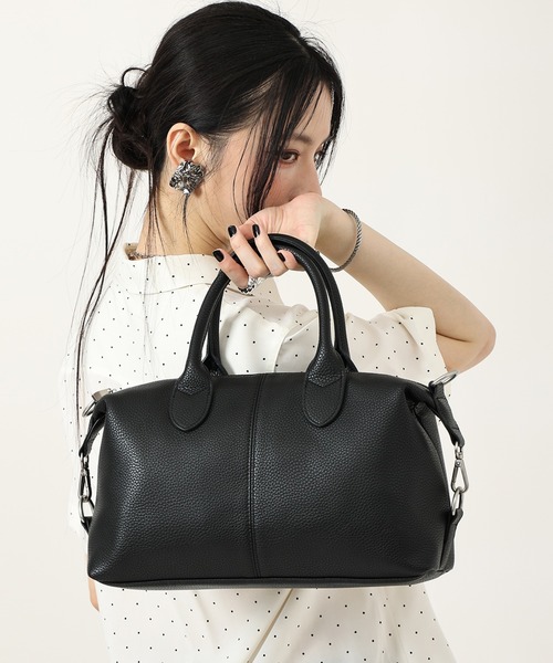 style code(スタイルコード)の「ZOZO限定【STYLE CODE/スタイルコード】2WAY ミニボストンバッグ(ボストンバッグ・レディース・ブラック/ブラウン・FREE)」の4枚目の写真