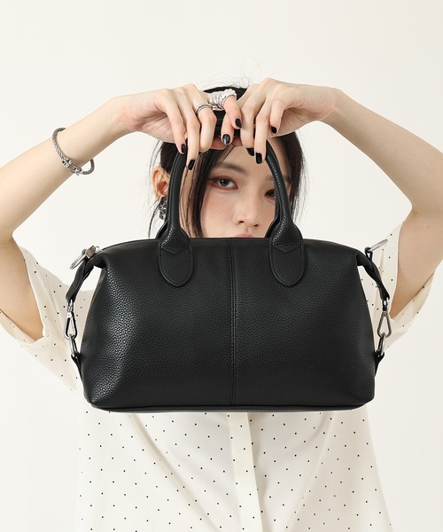 style code(スタイルコード)の「ZOZO限定【STYLE CODE/スタイルコード】2WAY ミニボストンバッグ(ボストンバッグ・レディース・ブラック/ブラウン・FREE)」の5枚目の写真