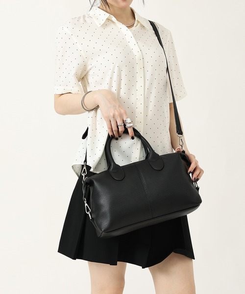 style code(スタイルコード)の「ZOZO限定【STYLE CODE/スタイルコード】2WAY ミニボストンバッグ(ボストンバッグ・レディース・ブラック/ブラウン・FREE)」の8枚目の写真