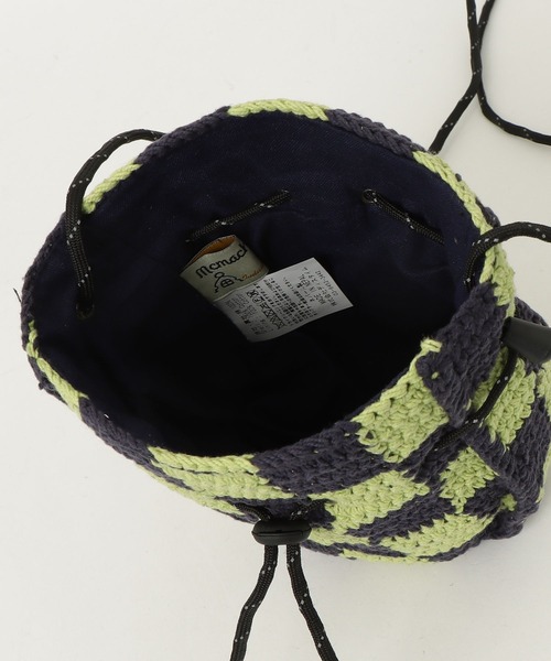 MacMahon Knitting Mills（マクマホン ニッティング ミルズ）の「MacMahon Knitting Mills Pochette-Checker マクマホンニッティングミルズ ショルダーバッグ（ショルダーバッグ・メンズ・ホワイト/ネイビー/ピンク/グリーン・FREE）」の12枚目の写真