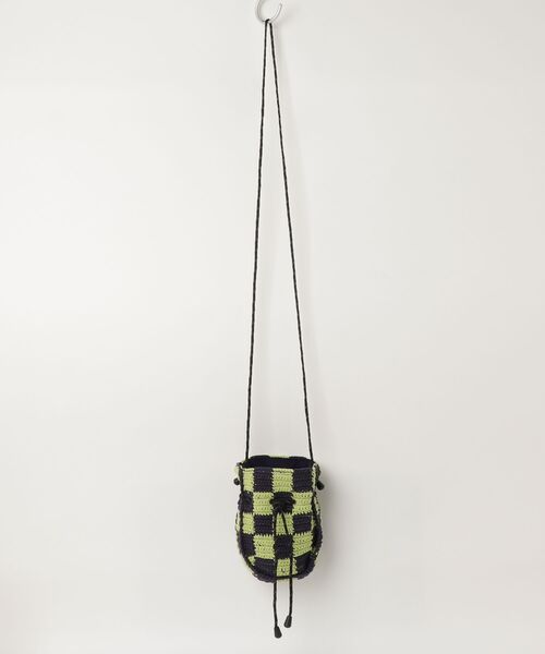 MacMahon Knitting Mills（マクマホン ニッティング ミルズ）の「MacMahon Knitting Mills Pochette-Checker マクマホンニッティングミルズ ショルダーバッグ（ショルダーバッグ・メンズ・ホワイト/ネイビー/ピンク/グリーン・FREE）」の20枚目の写真