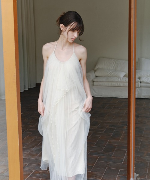 tageechita(タジチタ)の「【tageechita】シアープリーツ レイヤード コクーンワンピース(ワンピース・レディース・アイボリー・L/M/S)」の21枚目の写真