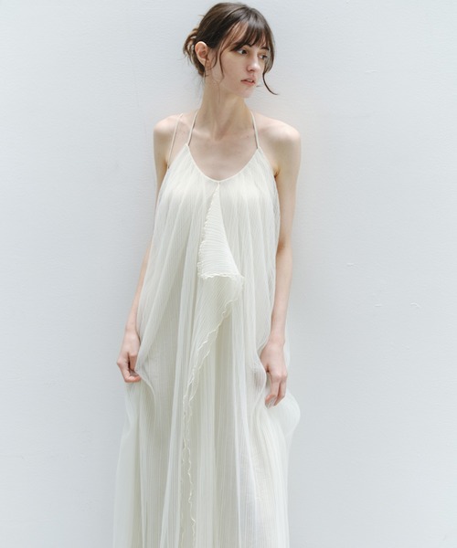 tageechita(タジチタ)の「【tageechita】シアープリーツ レイヤード コクーンワンピース(ワンピース・レディース・アイボリー・L/M/S)」の15枚目の写真