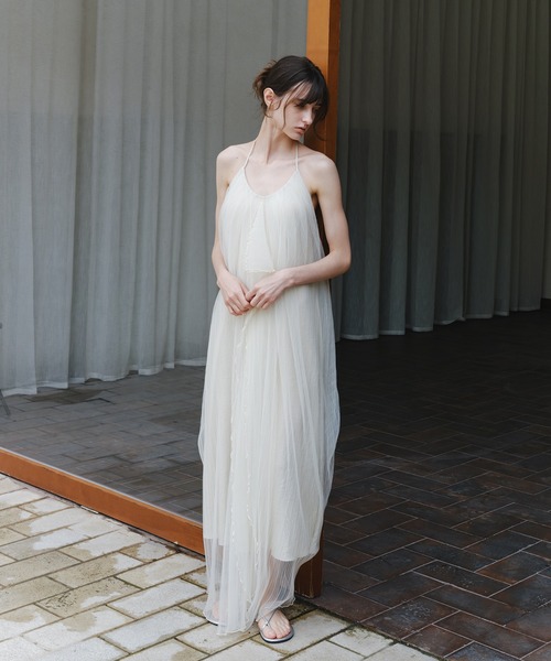 tageechita(タジチタ)の「【tageechita】シアープリーツ レイヤード コクーンワンピース(ワンピース・レディース・アイボリー・L/M/S)」の17枚目の写真