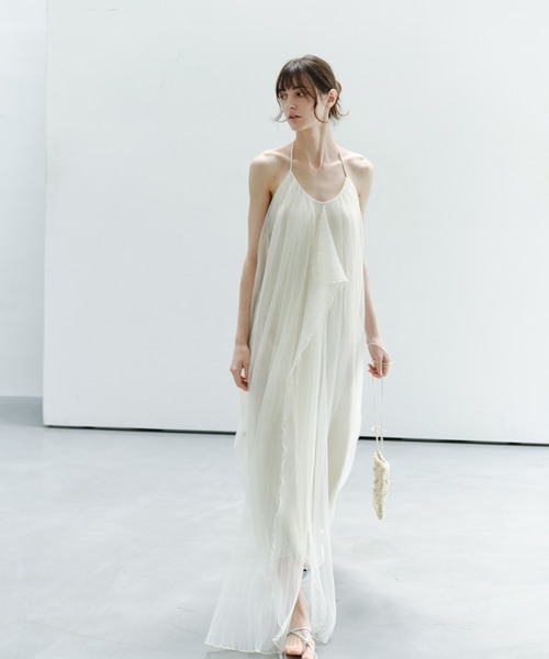 tageechita(タジチタ)の「【tageechita】シアープリーツ レイヤード コクーンワンピース(ワンピース・レディース・アイボリー・L/M/S)」の18枚目の写真