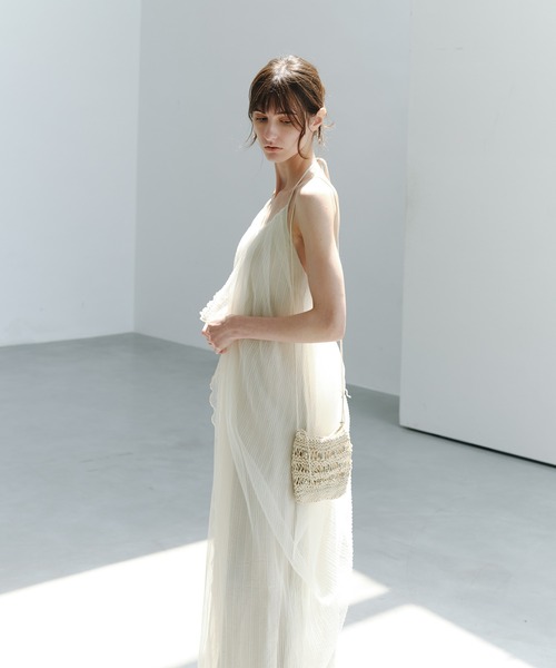 tageechita(タジチタ)の「【tageechita】シアープリーツ レイヤード コクーンワンピース(ワンピース・レディース・アイボリー・L/M/S)」の13枚目の写真