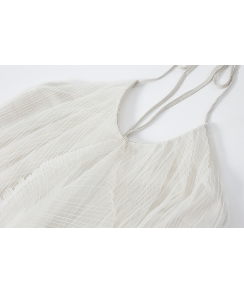 tageechita(タジチタ)の「【tageechita】シアープリーツ レイヤード コクーンワンピース(ワンピース・レディース・アイボリー・L/M/S)」の7枚目の写真