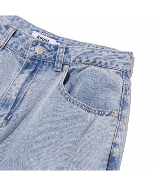 KIRSH（キルシー）の「プレーンワイドフィットデニムパンツ[ライトブルー]（デニムパンツ・レディース・その他・MEDIUM/SMALL）」の4枚目の写真