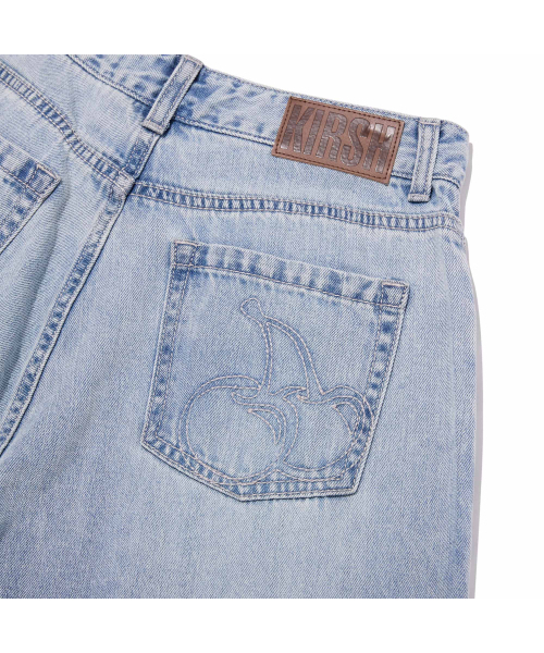 KIRSH（キルシー）の「プレーンワイドフィットデニムパンツ[ライトブルー]（デニムパンツ・レディース・その他・MEDIUM/SMALL）」の6枚目の写真