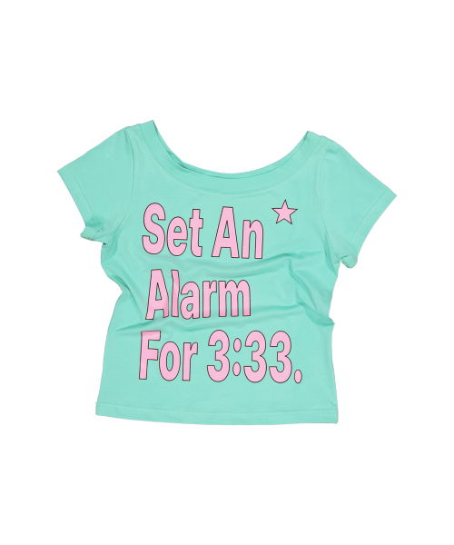 SETUP-EXE(セットアップイーエックスイー)の「ALARM WIDE NECK TOP / MINT(Tシャツ/カットソー・レディース・その他・OS)」の5枚目の写真