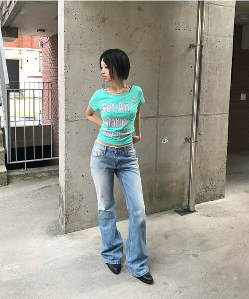 SETUP-EXE(セットアップイーエックスイー)の「ALARM WIDE NECK TOP / MINT(Tシャツ/カットソー・レディース・その他・OS)」の7枚目の写真