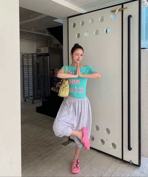 SETUP-EXE(セットアップイーエックスイー)の「ALARM WIDE NECK TOP / MINT(Tシャツ/カットソー・レディース・その他・OS)」の8枚目の写真