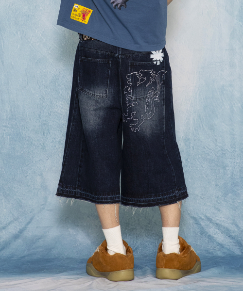 GLACK(グラック)の「GP185 キメラデニムバミューダパンツ (インディゴ)(その他パンツ・レディース・その他・SMALL/MEDIUM/LARGE)」の4枚目の写真