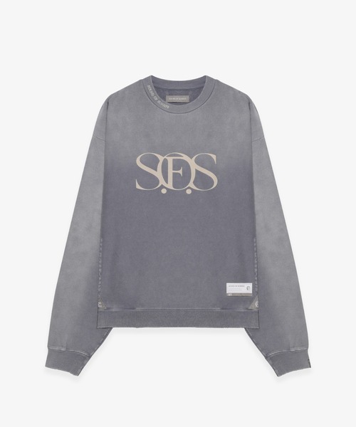 SOUND OF SUNRISE（サウンドオブサンライズ）の「S.O.S Sun Faded Like Sweatshirt（スウェット・メンズ・ブラック/バーガンディー/ライトグリーン/ライトブルー・S/L/M/XL）」の2枚目の写真