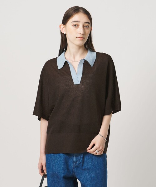 今期商品 UNITED ARROWS スキッパー ドルマンスリーブ ニット スキッパー ドルマンスリーブ ニット ‐ウォッシャブル‐（ニット