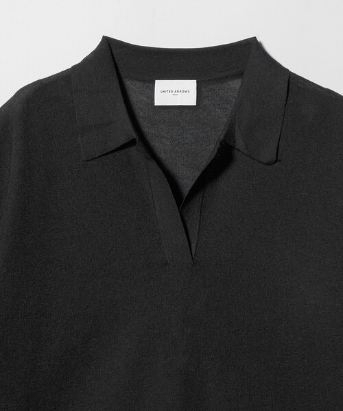 UNITED ARROWS(ユナイテッドアローズ)の「スキッパー ドルマンスリーブ ニット ‐ウォッシャブル‐(ニット/セーター・レディース・ダークブラウン/ネイビー/ブラック・FREE)」の20枚目の写真