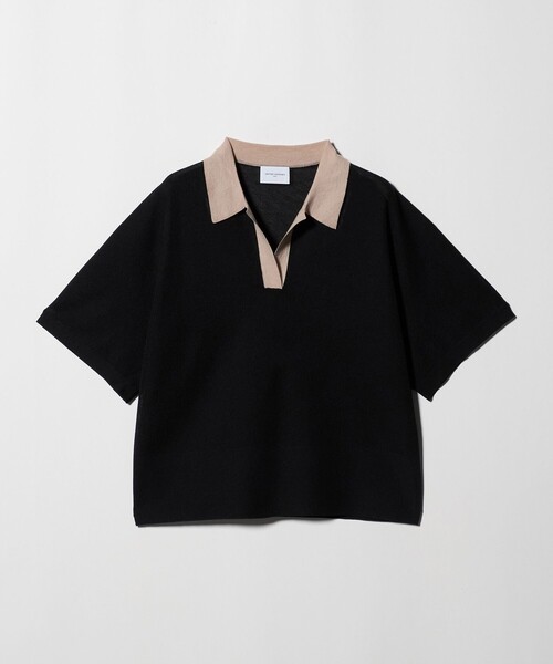UNITED ARROWS(ユナイテッドアローズ)の「スキッパー ドルマンスリーブ ニット ‐ウォッシャブル‐(ニット/セーター・レディース・ダークブラウン/ネイビー/ブラック・FREE)」の17枚目の写真