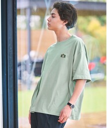ROSTER・INFIELDER DESIGN（ロスターインフィールダーデザイン）の「【別注】＜ROSTER BEAR＞GLR 刺しゅう ロゴ 半袖 Tシャツ（Tシャツ/カットソー）」