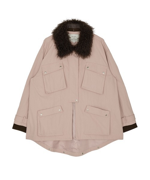 Ameri(アメリ)の「DEFORMATION M-65 JACKET(テーラードジャケット・レディース・カーキ/マルチ/ピンク・FREE)」の15枚目の写真
