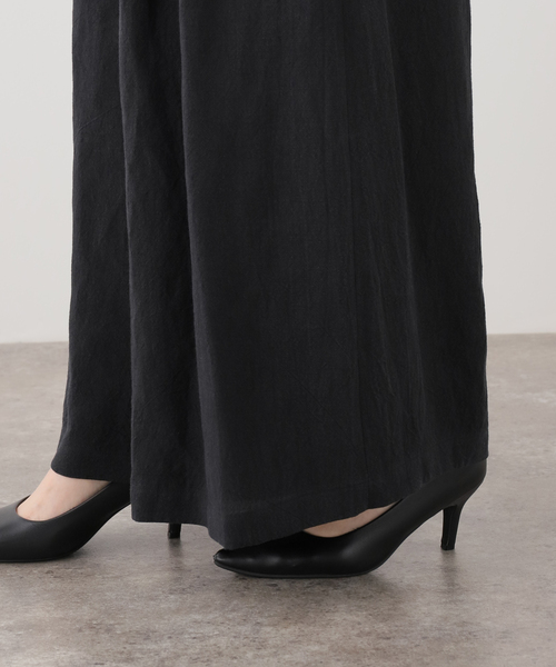 journal standard L'essage(ジャーナルスタンダードレサージュ)の「《セットアップ可》トリプルリネンキュロットパンツ(スラックス・レディース・ブラック/ベージュ・38/36)」の17枚目の写真