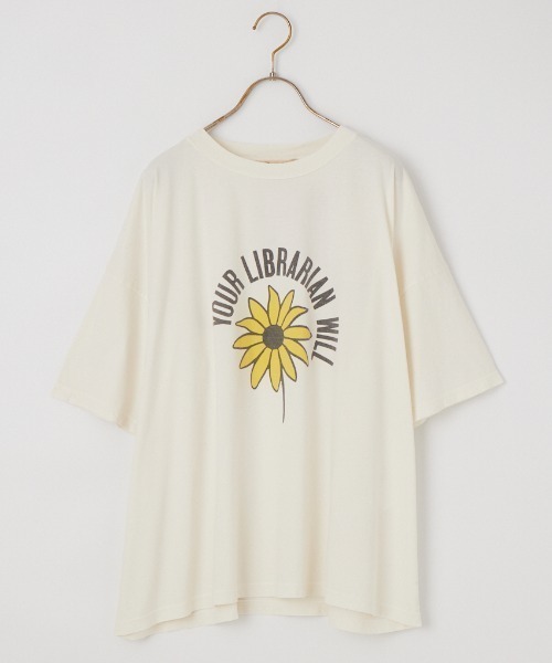 REMI RELIEF（レミレリーフ）の「[REMI RELIEF/レミレリーフ] 別注 ビッグシルエット SP加工プリントＴシャツ（Tシャツ/カットソー・レディース・オフホワイト・M/S/F）」の19枚目の写真
