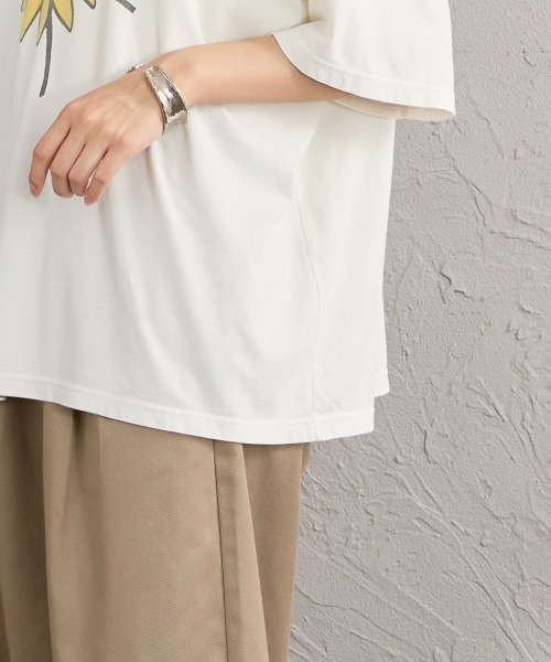REMI RELIEF（レミレリーフ）の「[REMI RELIEF/レミレリーフ] 別注 ビッグシルエット SP加工プリントＴシャツ（Tシャツ/カットソー・レディース・オフホワイト・M/S/F）」の12枚目の写真