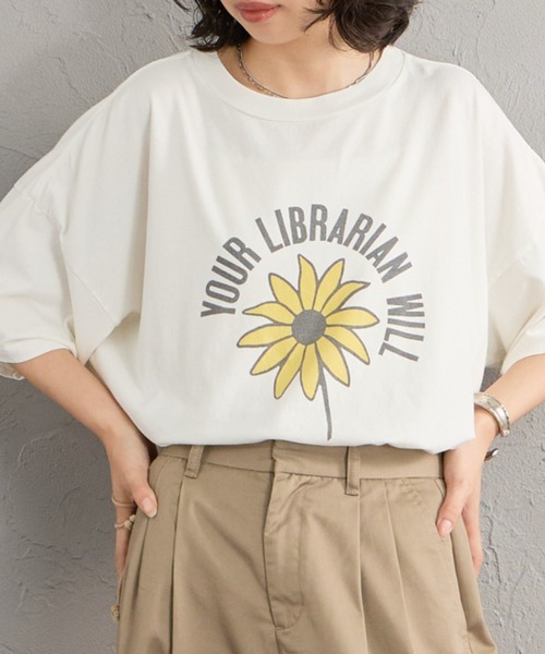 REMI RELIEF（レミレリーフ）の「[REMI RELIEF/レミレリーフ] 別注 ビッグシルエット SP加工プリントＴシャツ（Tシャツ/カットソー・レディース・オフホワイト・M/S/F）」の3枚目の写真
