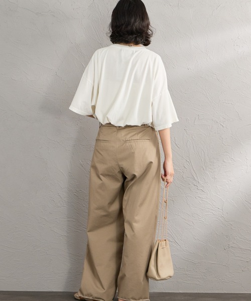 REMI RELIEF（レミレリーフ）の「[REMI RELIEF/レミレリーフ] 別注 ビッグシルエット SP加工プリントＴシャツ（Tシャツ/カットソー・レディース・オフホワイト・M/S/F）」の7枚目の写真
