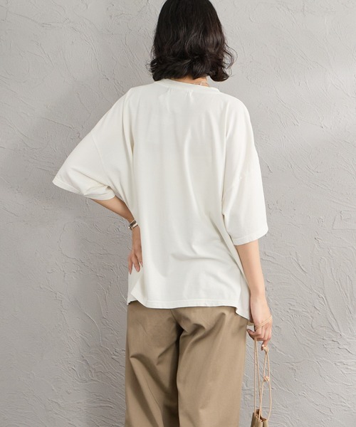 REMI RELIEF（レミレリーフ）の「[REMI RELIEF/レミレリーフ] 別注 ビッグシルエット SP加工プリントＴシャツ（Tシャツ/カットソー・レディース・オフホワイト・M/S/F）」の10枚目の写真