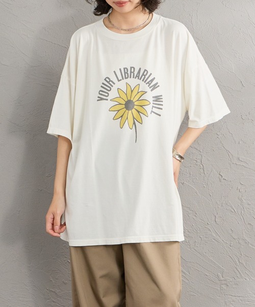 REMI RELIEF（レミレリーフ）の「[REMI RELIEF/レミレリーフ] 別注 ビッグシルエット SP加工プリントＴシャツ（Tシャツ/カットソー・レディース・オフホワイト・M/S/F）」の16枚目の写真