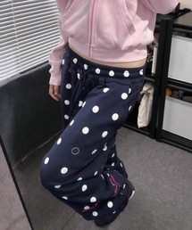 ドットデザインルーズワイドパンツ