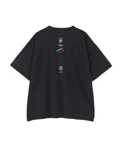 ADAM PATEK(アダムパテック)の「ADAMPATEK/アダムパテック/RED:BANSHEE Ram Skull Graphic short sleeve t-shirt(Tシャツ/カットソー・メンズ・ブラック・1/2)」の2枚目の写真