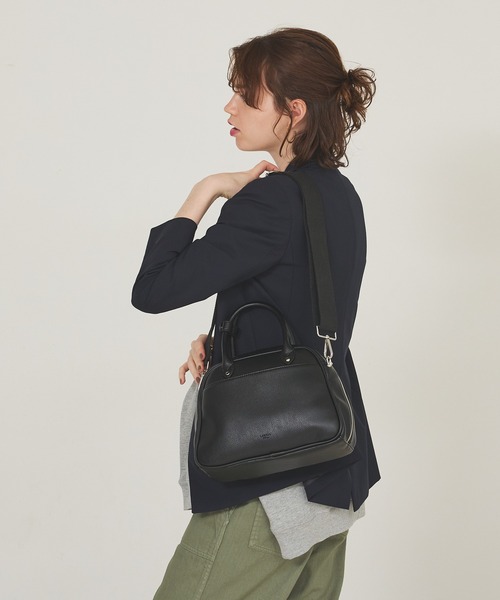LOWELL things(ロウェル シングス)の「【推し活】オシゴト2WAYボストンバッグ/クリアポケット/ぬい活(ボストンバッグ・レディース・オフホワイト/ブラック・フリー)」の15枚目の写真
