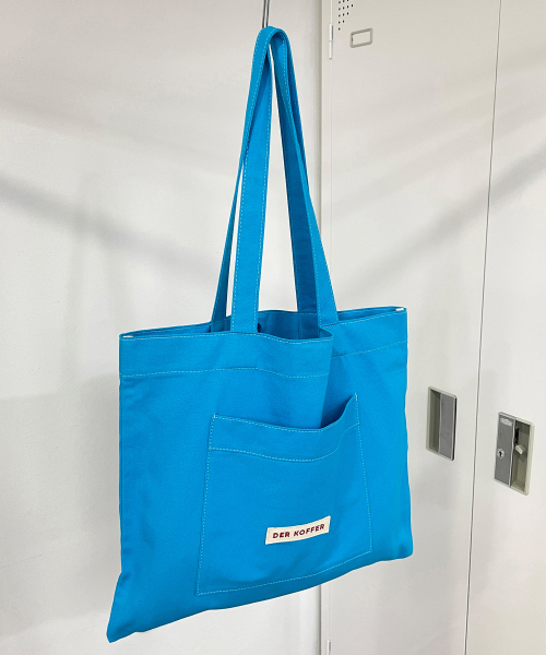 DER KOFFER（デルコッファー）の「SHOPPER POCKET BAG [L/BLUE]（エコバッグ/サブバッグ・レディース・その他・FREE）」の2枚目の写真