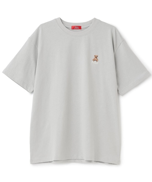 petit main LIEN(プティマインリアン)の「【POLO BCS/リンク】半袖Tシャツ(Tシャツ/カットソー・レディース・ライトグレー/ネイビー/オフホワイト・F)」の3枚目の写真