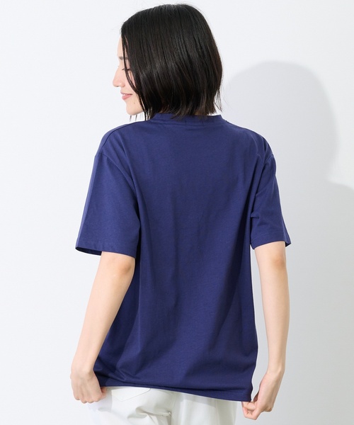 petit main LIEN(プティマインリアン)の「【POLO BCS/リンク】半袖Tシャツ(Tシャツ/カットソー・レディース・ライトグレー/ネイビー/オフホワイト・F)」の4枚目の写真