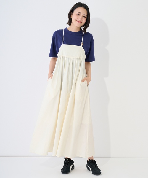 petit main LIEN(プティマインリアン)の「【POLO BCS/リンク】半袖Tシャツ(Tシャツ/カットソー・レディース・ライトグレー/ネイビー/オフホワイト・F)」の7枚目の写真